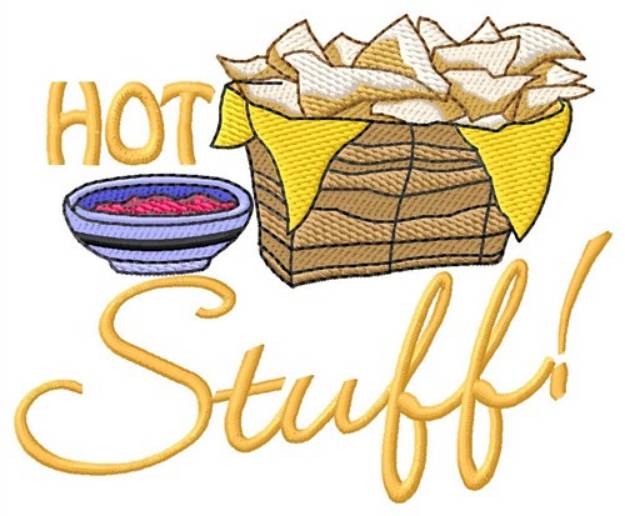 Picture of Hot Stuff Chips Machine Embroidery Design