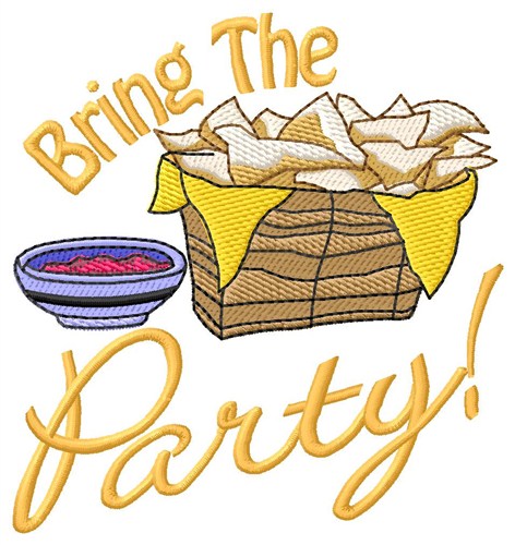 Bring The Party Machine Embroidery Design