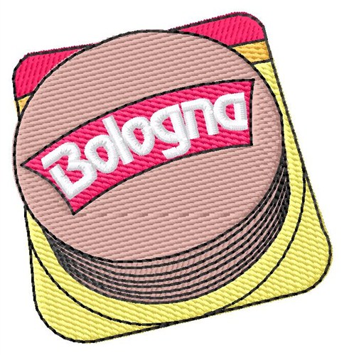 Lunch Meat Bologna Machine Embroidery Design