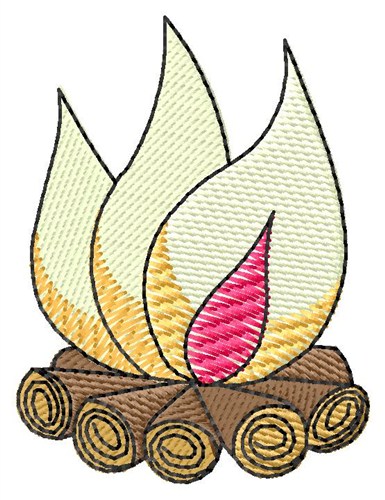 Campfire Machine Embroidery Design
