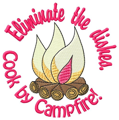 Cook By Campfire Machine Embroidery Design