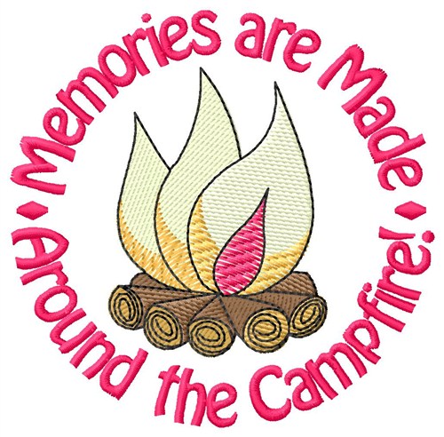 Around The Campfire Machine Embroidery Design