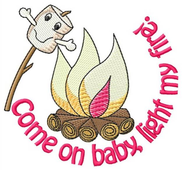 Picture of Light My Fire Machine Embroidery Design