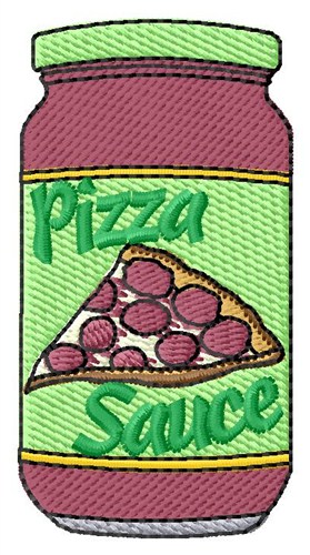 Pizza Sauce Machine Embroidery Design