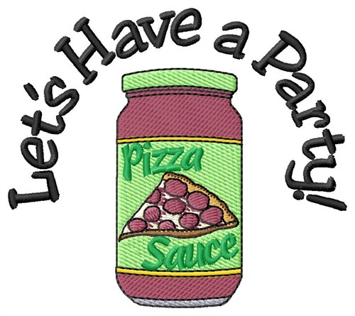 Lets Have A Party Machine Embroidery Design