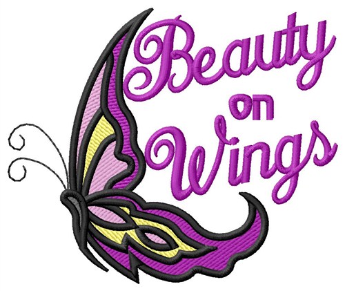 Beauty On Wings Machine Embroidery Design