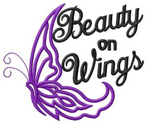 Picture of Beauty On Wings Machine Embroidery Design