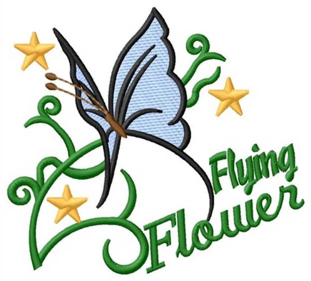 Picture of Flying Flower Machine Embroidery Design