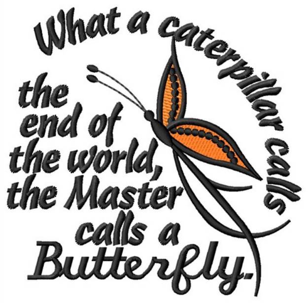 Picture of Master Calls A Butterfly Machine Embroidery Design