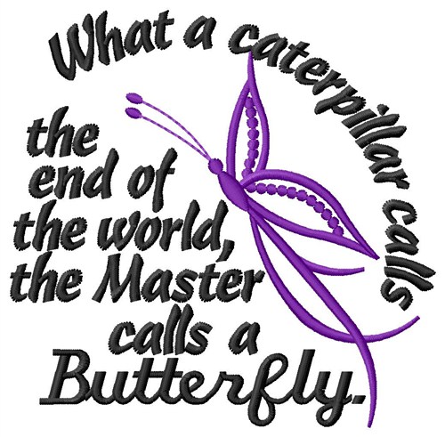 Master Calls A Butterfly Machine Embroidery Design