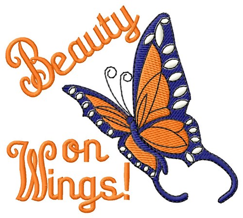 Beauty On Wings Machine Embroidery Design