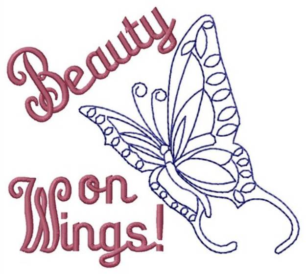 Picture of Beauty On Wings Machine Embroidery Design