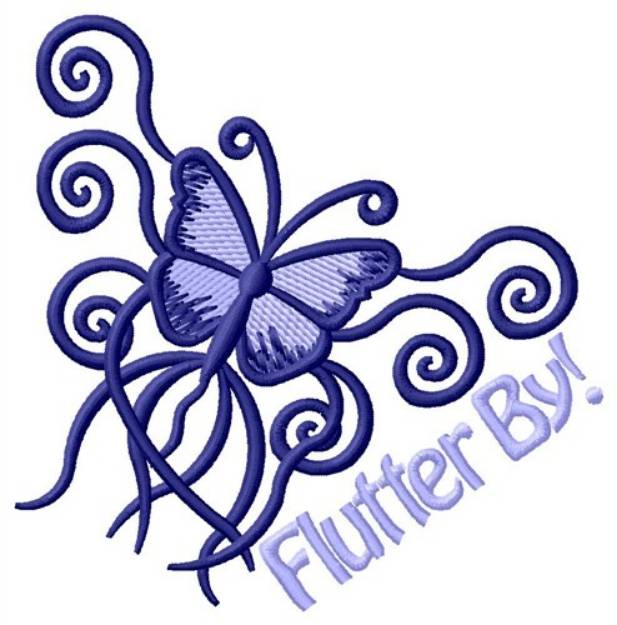 Picture of Flutter By Butterfly Machine Embroidery Design