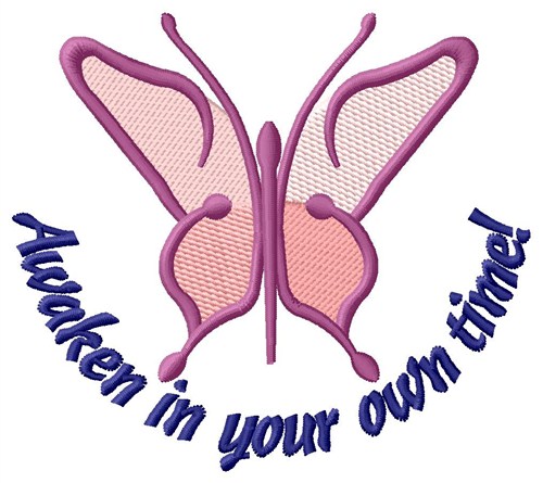Awaken Butterfly Machine Embroidery Design
