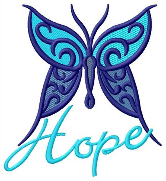 Picture of Hope Butterfly Machine Embroidery Design