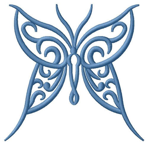 Beautiful Butterfly Outline Machine Embroidery Design