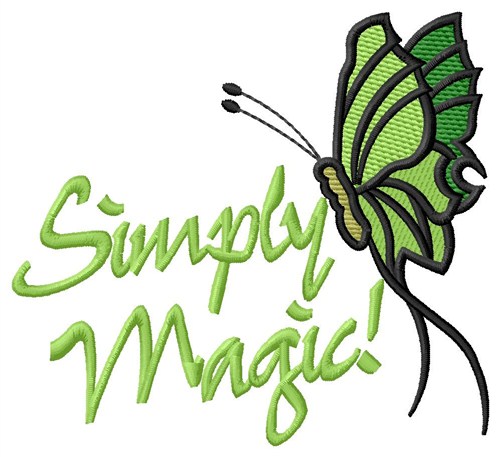 Simply Magic Butterfly Machine Embroidery Design