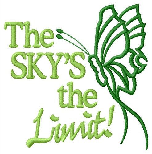 The Skys The Limit Machine Embroidery Design