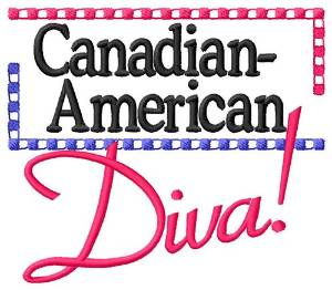 Picture of Candaian American Diva Machine Embroidery Design