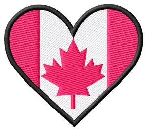 Picture of Canadian Heart Machine Embroidery Design