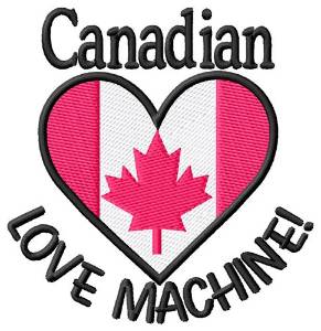 Picture of Canadian Love Machine Machine Embroidery Design