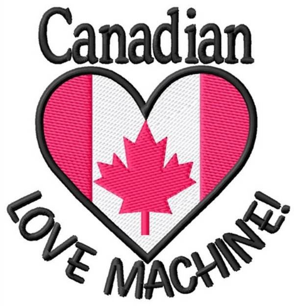 Picture of Canadian Love Machine Machine Embroidery Design