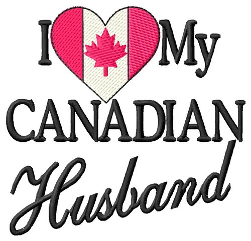 Canadian Husband Machine Embroidery Design
