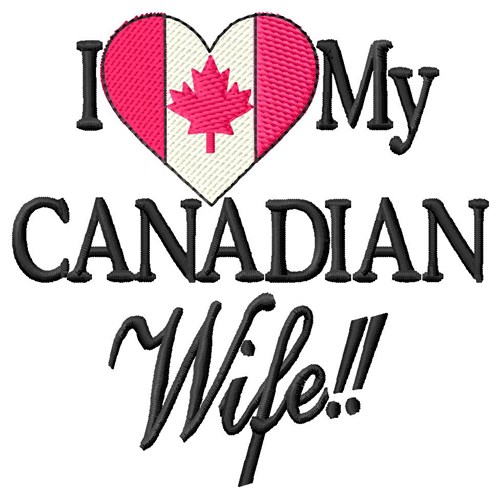 Canadian Wife Machine Embroidery Design