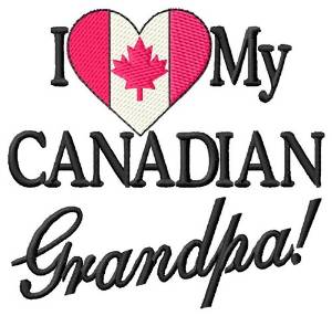 Picture of Canadian Grandpa Machine Embroidery Design