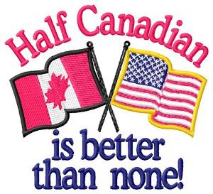 Picture of Half Canadian Machine Embroidery Design