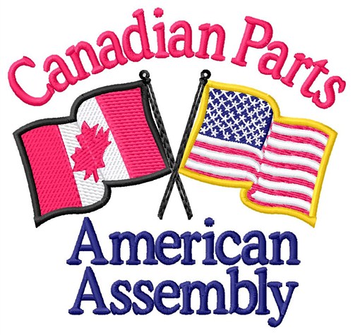 Canadian Parts Machine Embroidery Design
