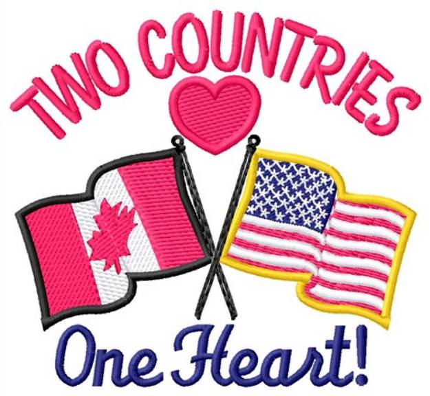 Picture of Two Countries Machine Embroidery Design