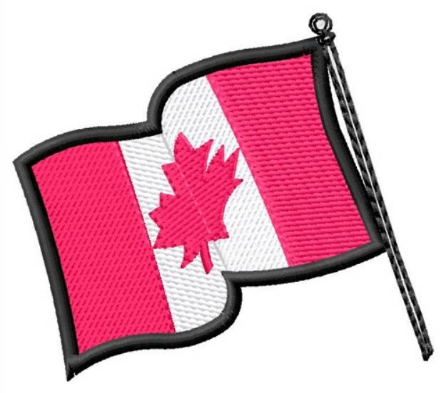 Picture of Canadian Flag Machine Embroidery Design