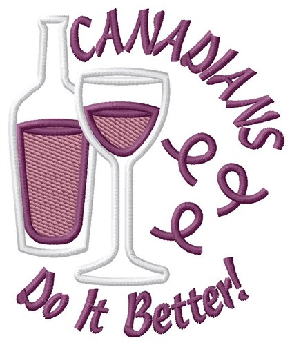 Canadians Do It Better Machine Embroidery Design