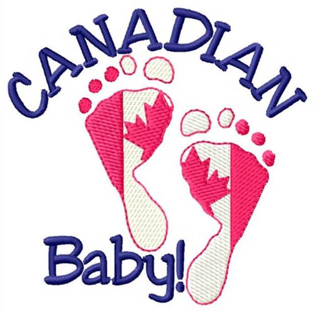 Picture of Canadian Baby Machine Embroidery Design