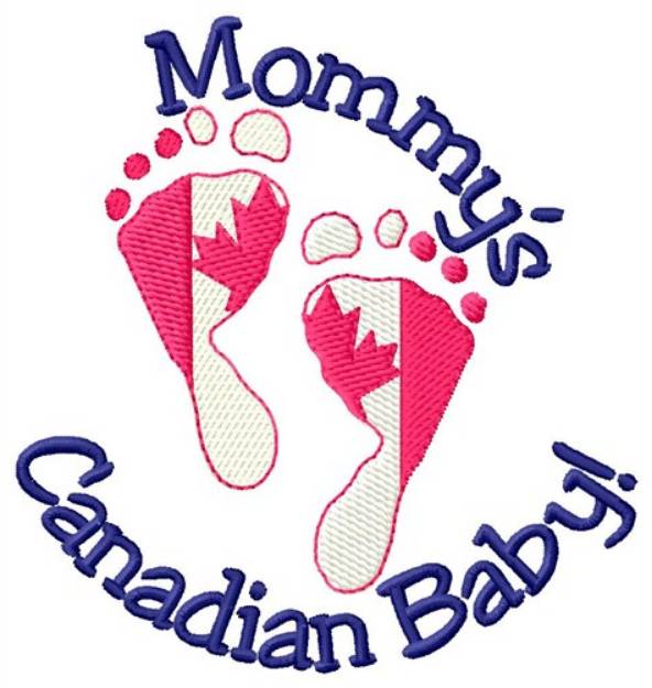 Picture of Mommys Canadian Baby Machine Embroidery Design