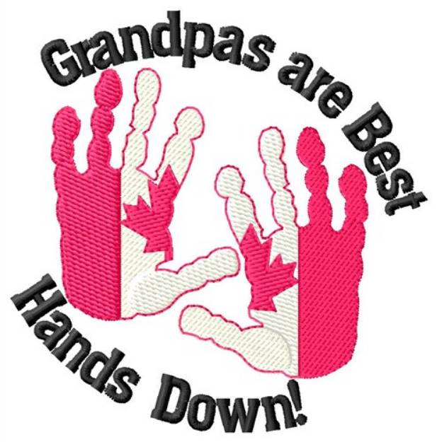 Picture of Grandpas Are Best Machine Embroidery Design