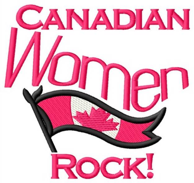 Picture of Canadian Women Rock Machine Embroidery Design