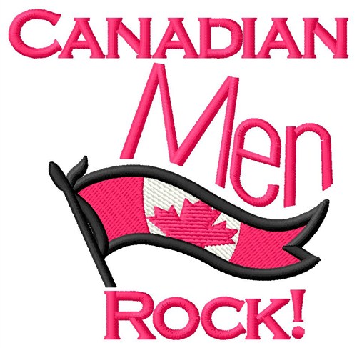 Canadian Men Rock Machine Embroidery Design