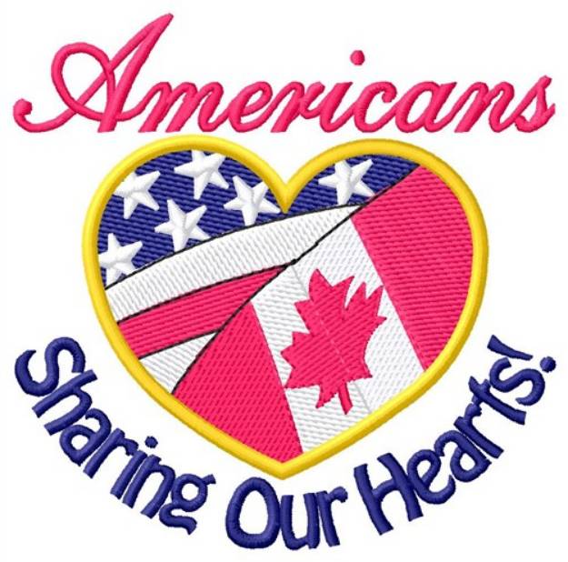 Picture of Sharing Our Hearts Machine Embroidery Design