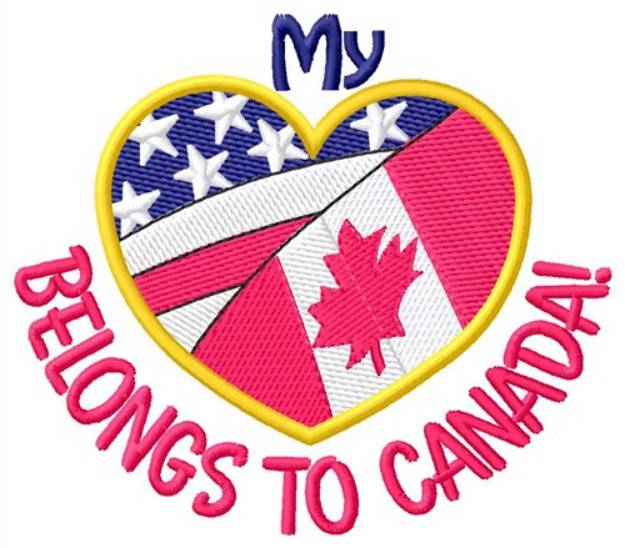 Picture of Belongs To Canada Machine Embroidery Design