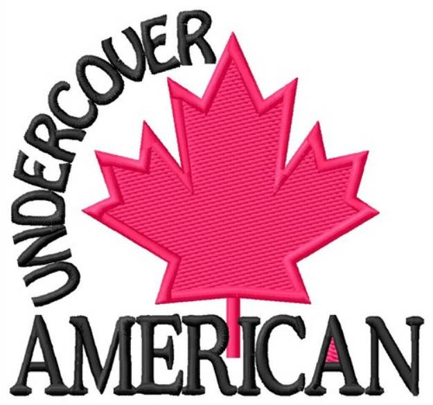 Picture of Undercover American Machine Embroidery Design