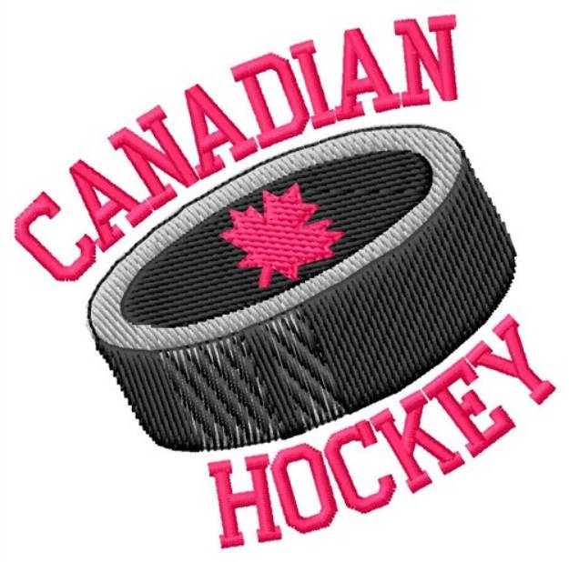 Picture of Canadian Hockey Machine Embroidery Design