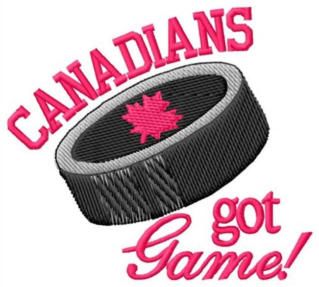 Picture of Canadians Got Game Machine Embroidery Design