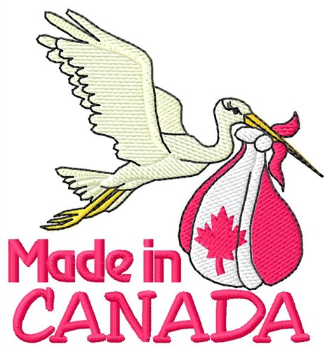 Made in Canada Machine Embroidery Design