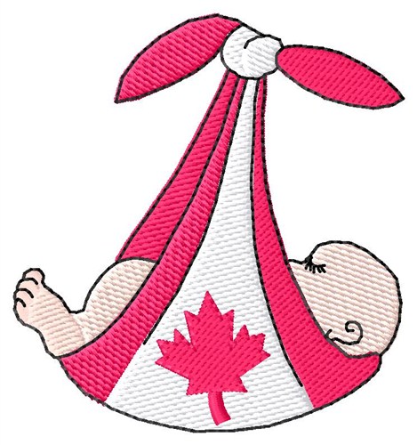 Canadian Baby Machine Embroidery Design