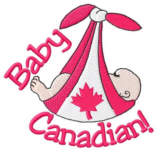 Picture of Baby Canadian Machine Embroidery Design