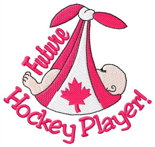 Picture of Future Hockey Player Machine Embroidery Design