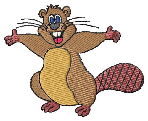Canadian Beaver Machine Embroidery Design