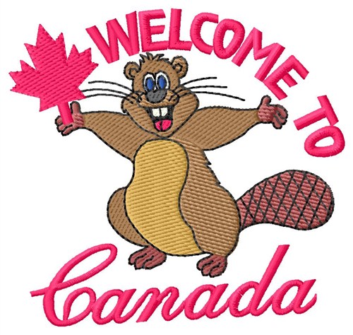 Welcome To Canada Machine Embroidery Design